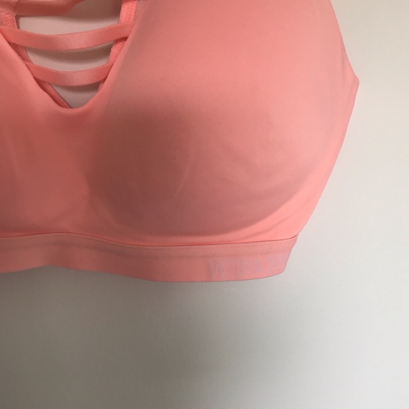 Super cute florescent pink Victoria Secret sports bra. - Picture 3 of 4
